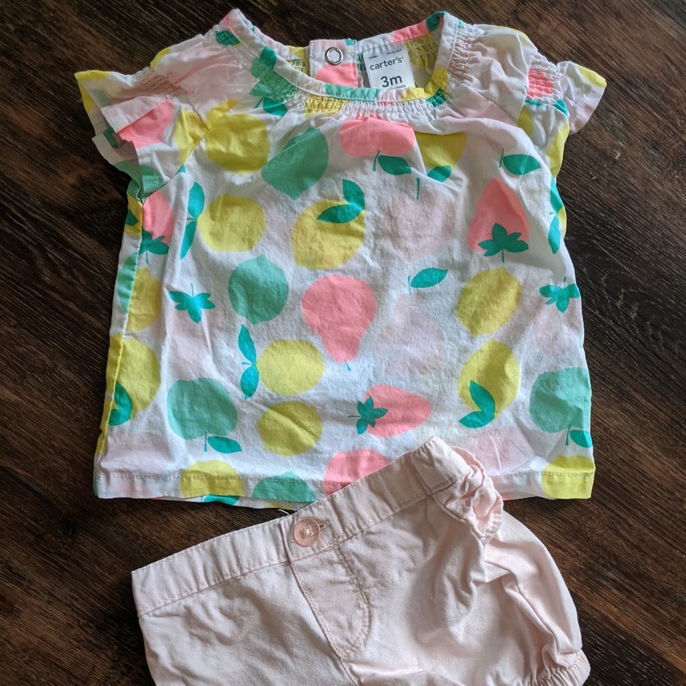 Baby girls summer fruit outfit !
